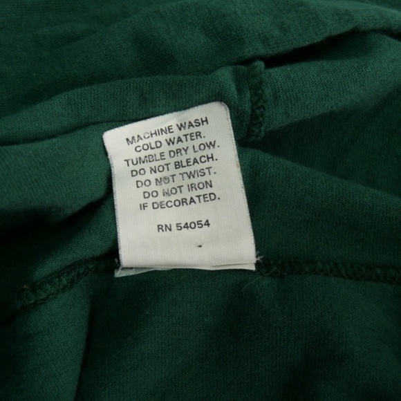 Bugle Boy Hoodie Vintage 90s T Shirt Large Green Long Sleeve Tee - Picture 6 of 8